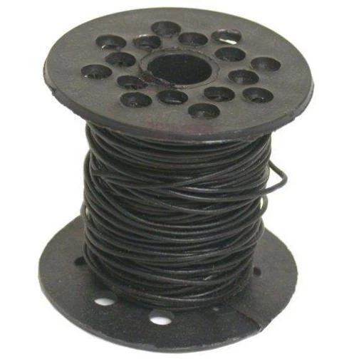 Cable de cuerda de cuentas de cuero negro 75' FindingKing