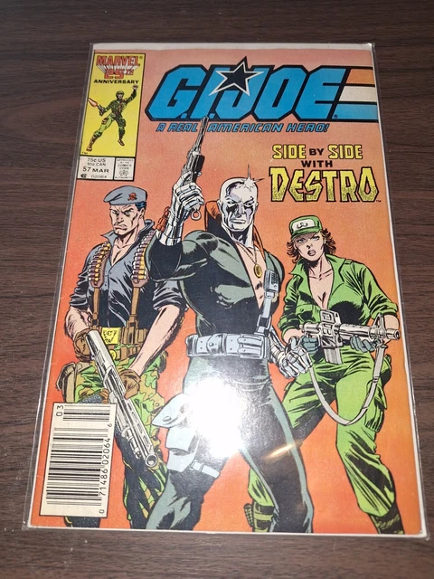 G.I. Joe 57 Marvel Comic 1987 VF/NM Newsstand Combined Shipping
