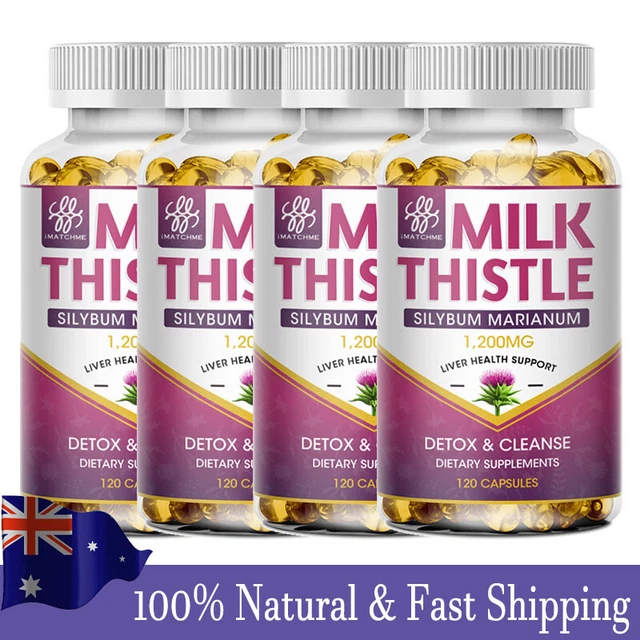 ORGANIC MILK THISTLE(SILYMARIN) With Dandelion Root Liver Health 120