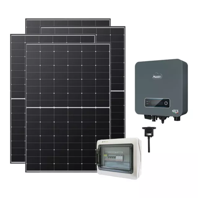 Kit fotovoltaico monofase 1290W inverter ZCS Azzurro 1.1kW connesso in rete