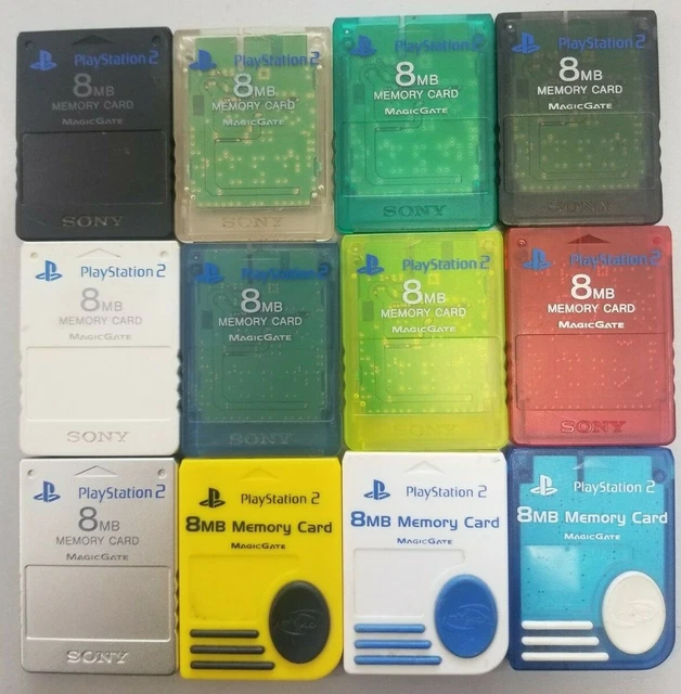 Carte mémoire officielle Playstation 2 Argent occasion - Retro Game Place