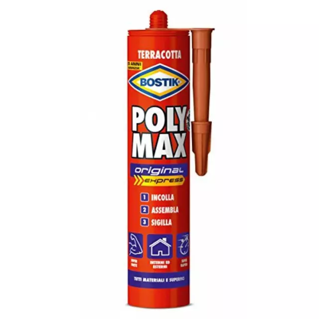 (TG. 425 gr) BOSTIK Poly Max Original Express terracotta colla di montaggio e si