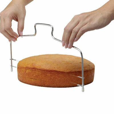 Cortador de torta de alambre simple 1 línea de acero inoxidable mantequilla pan pastelería KnJAP