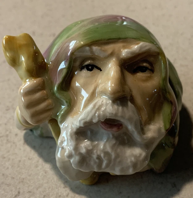 FACE POTS BY KEVIN FRANCIS Fred The Druid  Happy Solstice COA Signed GOLD Label