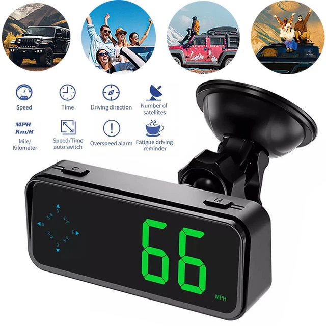Mini Speedometer Position 2025 MINI LED Digital Speedometer GPS Car HUD Head Up Display MPH/KMH ...