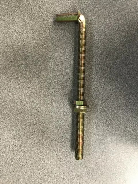 Chain Link Gate J BOLT HINGE 3/4" pin Threaded Post Hinges 13" ZINC Coated