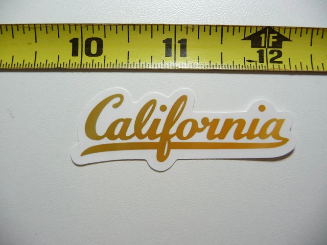 California Cursive Decal Sticker Pride State