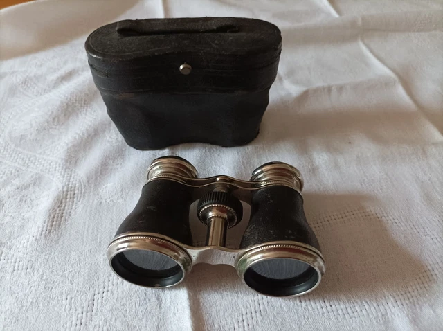 Ancienne Paire De Jumelles Pour Spectacle, Théâtre,Course Hippique, Étui Présent