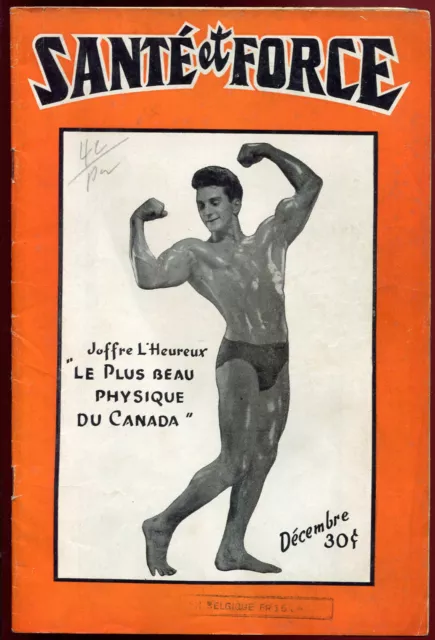 Santé et force N° VII 1947 .Bodybuilding . mucles . Culturistes