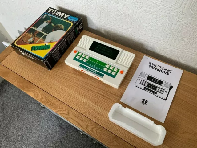 Mint Boxed Tomytronic Tennis Vintage 1980 Electronic VFD Game -🤔Make An Offer🤔