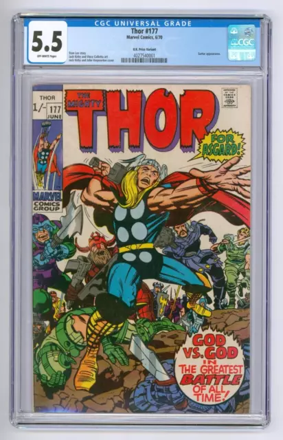 Thor #177 CGC 5.5 FN- Highest Graded UK Variant 3