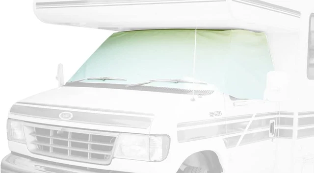 2408 Class C Chevy RV Motorhome Windshield Cover, White, Class C Chevy
