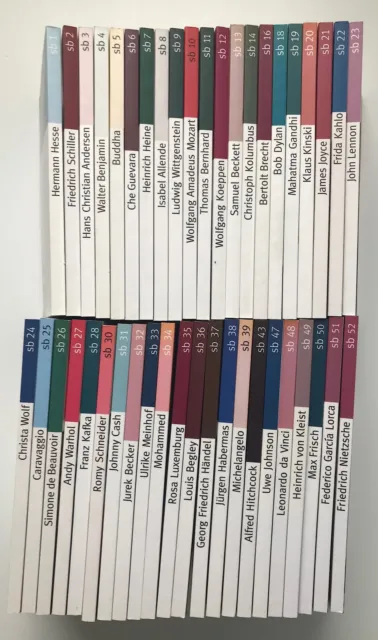 43 Bände der Reihe "Suhrkamp BasisBiographie - Leben, Werk und Wirkung",