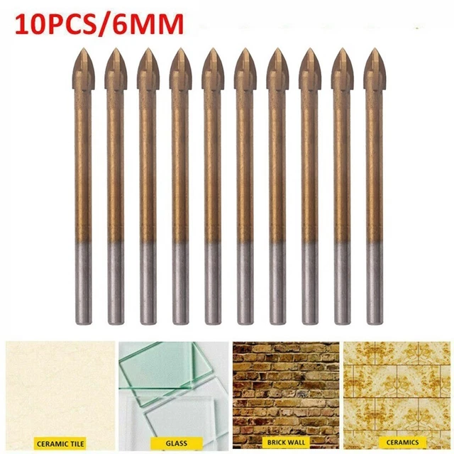Haosie 10 Pièces Fraise Carbure Titane 1-3mm - Fraises Perceuse Pour Métal, PCB Et Plastique