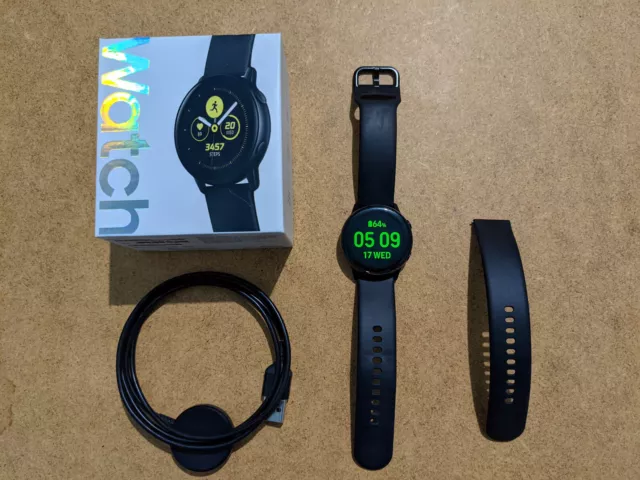 SAMSUNG GALAXY WATCH Active 40mm Black SM R500NZKAXAR 29.99 PicClick
