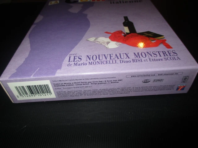 DVD + LIVRE "LES NOUVEAUX MONSTRES" Vittorio GASSMAN, Ornella MUTI - ed. limitee 3