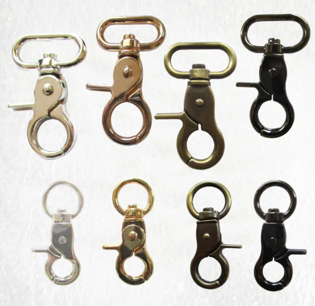 Swivel Snaps 360 swivel 2 dee type 4 colour, bag, belt, dog chain Qty 2