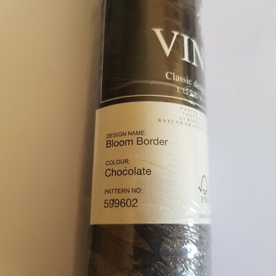 CIOCCOLATO al Confine Bloom Carta Da Parati Arthouse Vintage bordatura 599602 Lusso Peso 5m 