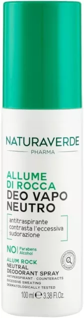 Naturaverde Pharma Allume Di Rocca Deo Vapo Neutro 100 ml " SET DA 6 PEZZI"