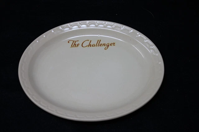 The Challenger 8" Union Pacific Railroad Plate Syracuse China Econo Rim