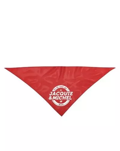 Bandana rouge Jacquie et Michel féria fête Bayonne Dax