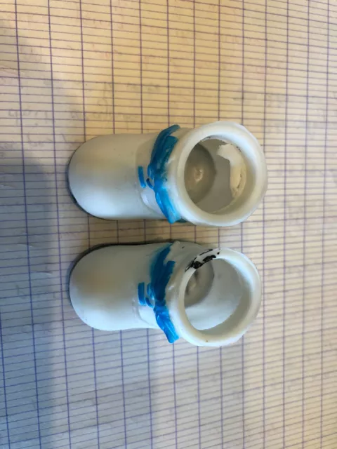 Chaussures Pour Poupee Bottines Blanches
