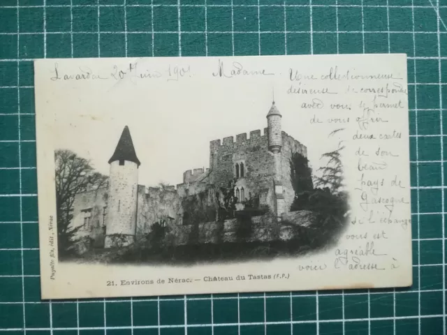 Sd282 CPA Be Circa 1900 Castle of / The Tastas Près De Nérac