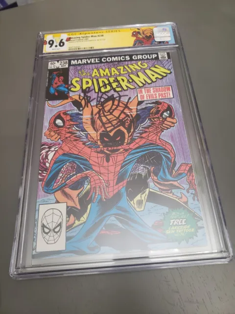 Amazing Spider-Man #238 CGC 9.6 -- Signed/Remarked w/tattooz (SS) John Romita Jr