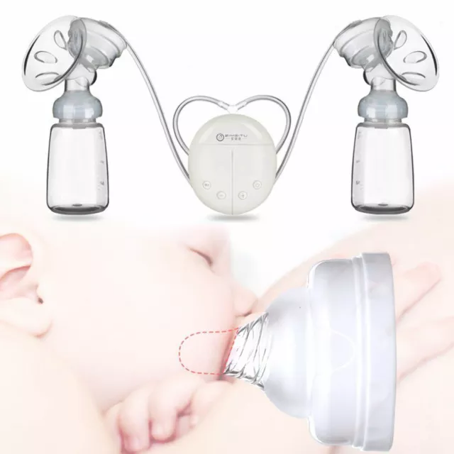 Double Electric Breast Pumps Automatic Intelligent Handfree USB Charge Feeder UK