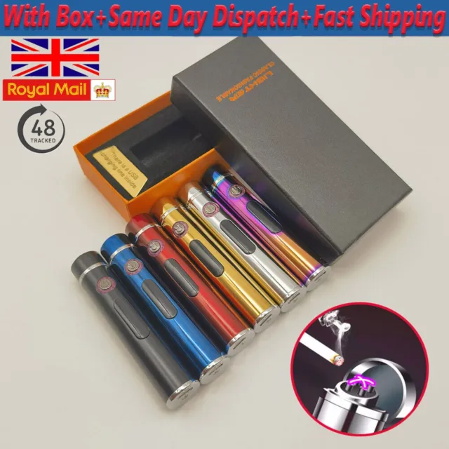 Dual Arc Plasma Lighter Electric Flameless Windproof USB Rechargeable Lighters