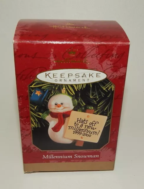 Hallmark Christmas Ornament Millennium Snowman 2000 NRFB MIB