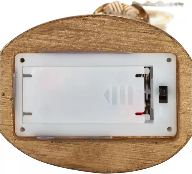 Handbemalte LED-Dekofigur Engel Lara mit 6-Stunden-Timer und warmweißen LEDs NEU