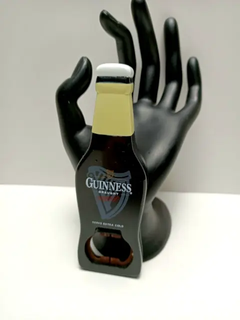 Guinness Draught Beer Bottle Opener - Plastic / Steel / Bottle Shape / 13 cm