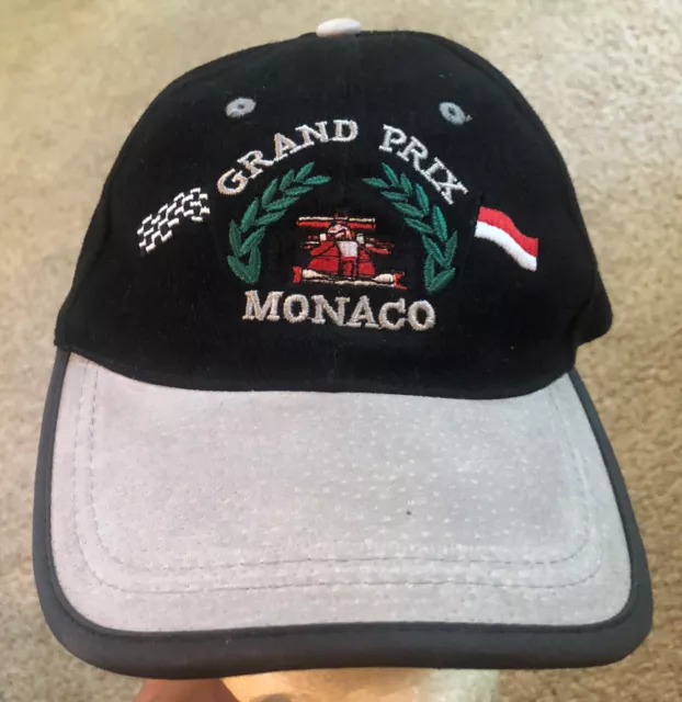 Grand Prix Monaco Monte Carlo StrapBack Hat Cap Embroidered Leather Brim TYPIC