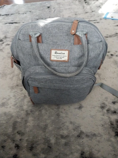 Diaper Bag Backpack, RUVALINO Neutral All-in-One Baby Bags for Boy Girl, Large