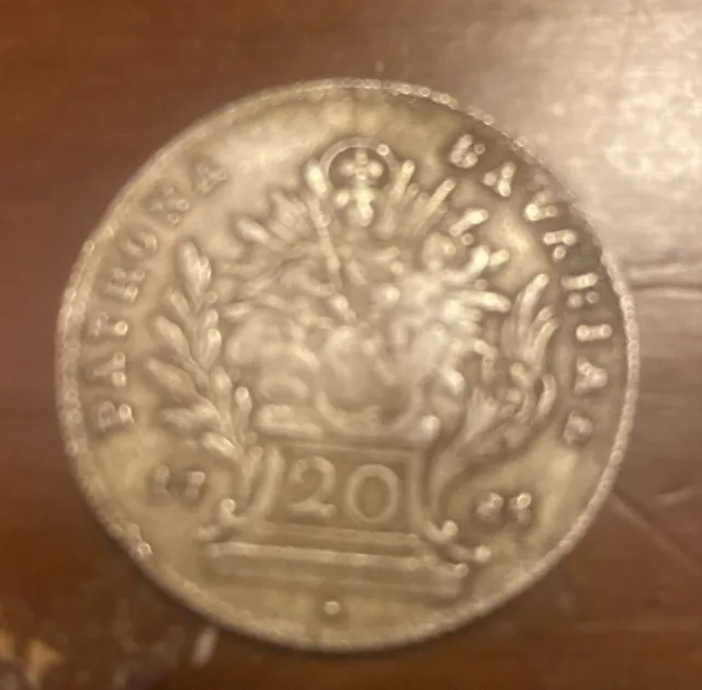 Moneda de Plata Antigua; Patrona Bavariae 20 Kreutzer, 1785 Hungría Alemana 20 Coronas