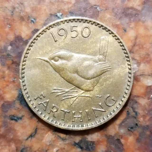 1950 Great Britain Farthing Coin - #B1941