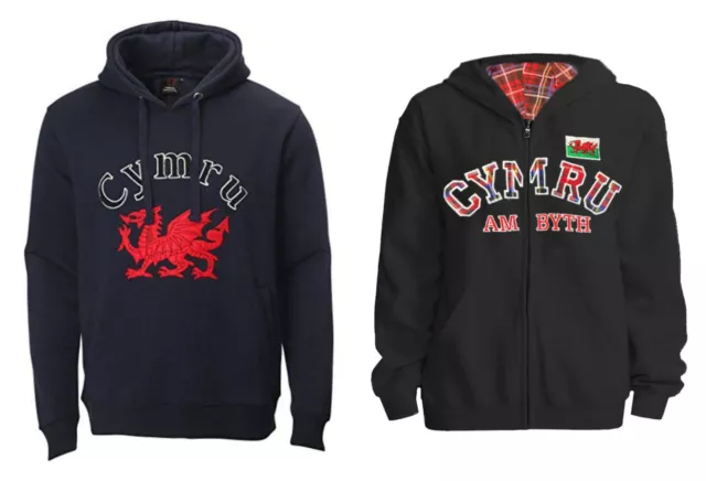 New Mens Kids Boys Wales Welsh Dragon Flag Cymru Am Byth Rugby Footy Hoodie Top