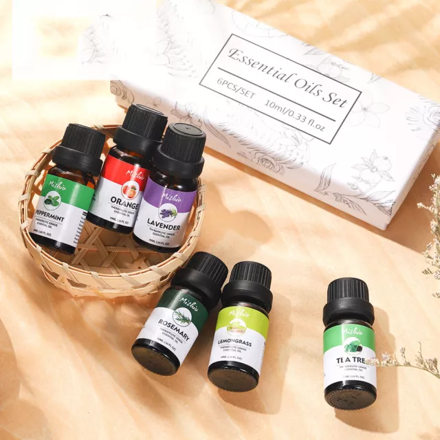 Set regalo 10 ml 100% oli essenziali puri per diffusore umidificatore 6 pz 3