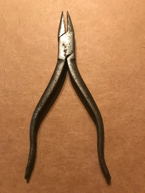 RARE Vintage maybe Utica Boker Kraeuter Tools 5" Flat Nose Pliers USA Tool