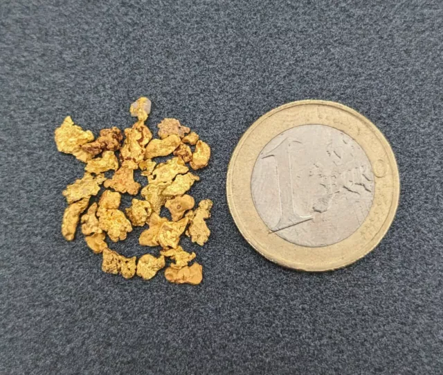 30x Gold Nugget Australien 4.164 gr. Natural Gold Nuggets Goldnugget Goldnuggets