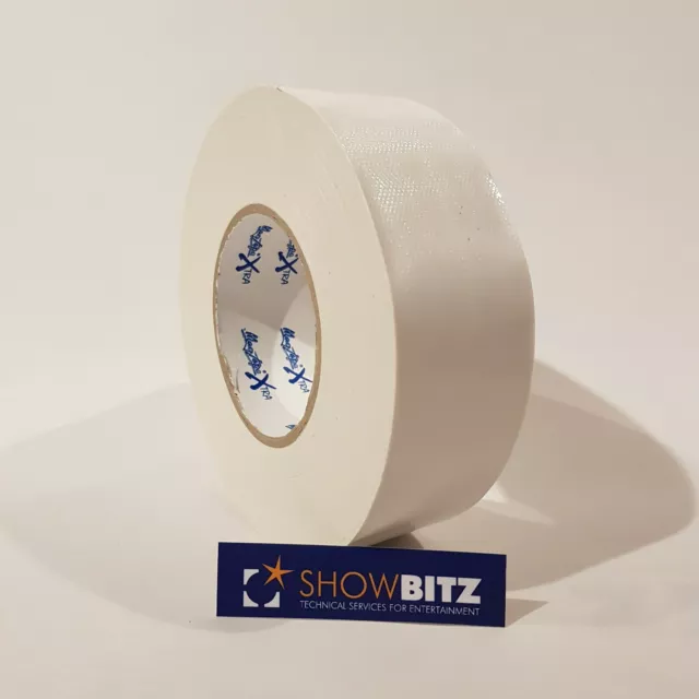 Gaffa WHITE GLOSS Gaffer Duct Tape 50mm X 50m MAGTAPE® XTRA