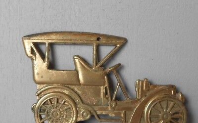 French Vintage Solid Brass CAR TOWEL KEY RACK w/  5 hooks 3