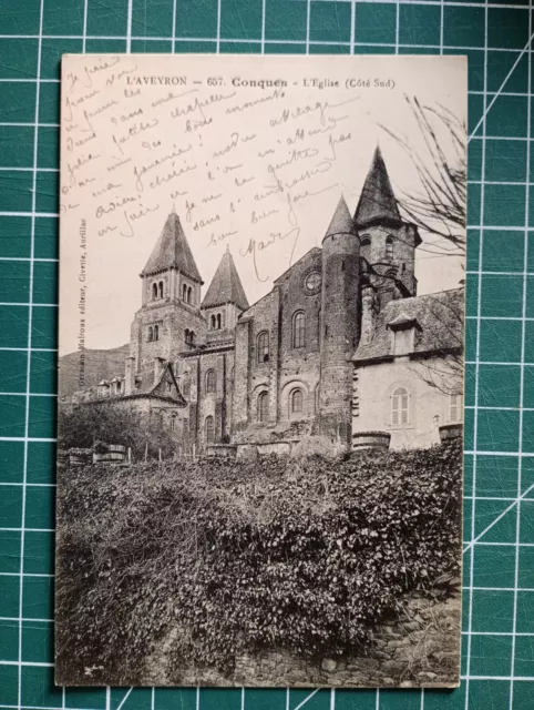 xf212 CPA circa 1910 Aveyron - église de conques