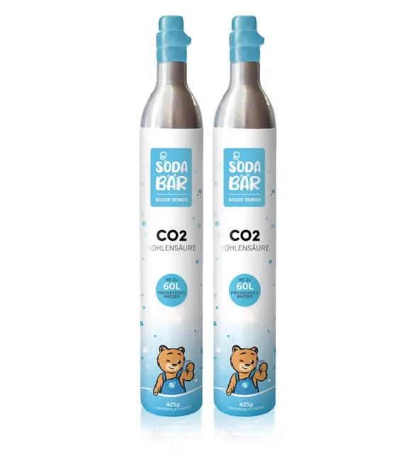 Co2-Kohlensäure-Füllung 2 x 425g (60l) voll gg. leer f. SodaStream,Wassermaxx,..