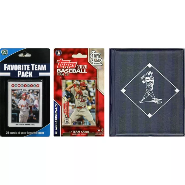 MLB St. Louis Cardinals Licensed 2020 Topps Team Set and Favorite Player Trad...