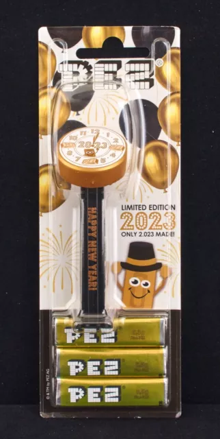 Pez - Happy New Year 2023 !!! - Ltd. 2022 Edition - With Fake Candy - Euro Card