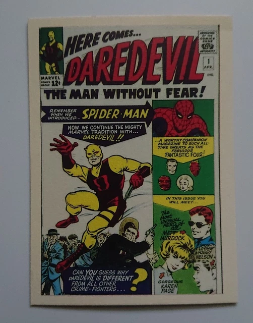 1984 MARVEL CARD FTCC - First Issue Comic Cover #6 - Daredevil $5.00 ...