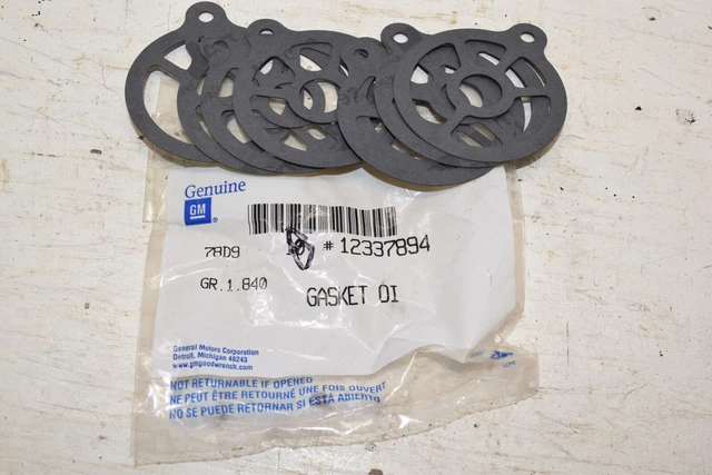 8x OEM ENGINE OIL FILTER ADAPTER GASKETS GM # 12337894 B19-22