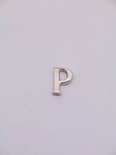 Broche De Veste Avec Initiale - P - en Argent 925 - Pins - Lettre - Alphabet